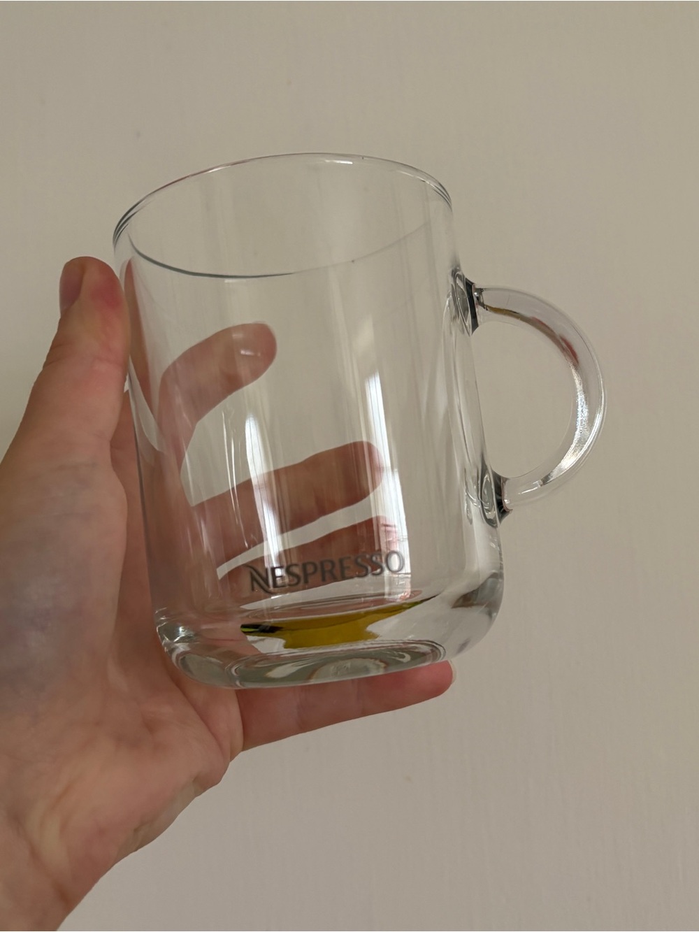 Nespresso Clear Glass Coffee Mug - Transparent Made in France